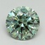 3.00 Ct. Fancy Vivid Green Round Lab Grown Diamond
