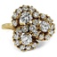 Retro Diamond Cocktail Ring