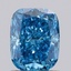 1.06 Ct. Fancy Vivid  Blue Cushion Lab Grown Diamond