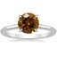 18K White Gold Adorned Petite Elodie Diamond Ring, smalltop view