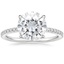 18K White Gold Perfect Fit Three-Quarter Diamond Ring (1/4 ct. tw.), smalltop view
