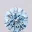 2.01 Ct. Fancy Vivid Blue Round Lab Grown Diamond