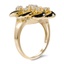 The Mitzie Ring, smalltop view on a hand