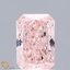 0.72 Ct. Fancy Vivid Pink Radiant Lab Grown Diamond