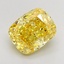2.07 Ct. Fancy Vivid None Yellow Cushion Lab Grown Diamond