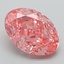 4.08 Ct. Fancy Vivid Pink Oval Lab Grown Diamond