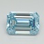 1.02 Ct. Fancy Intense Blue Emerald Lab Grown Diamond