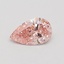0.43 Ct. Fancy Intense Pink Pear Lab Grown Diamond