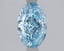 1.54 Ct. Fancy Vivid Blue Blue Oval Lab Grown Diamond