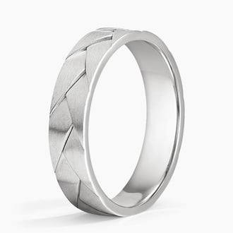 Lassen 5mm Wedding Ring in 18K White Gold