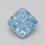 2.03 Ct. Fancy Vivid Blue Cushion Lab Grown Diamond