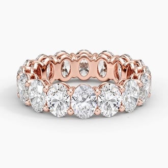 Oval Eternity Diamond Ring (5 ct. tw.) in 14K Rose Gold
