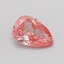 0.55 Ct. Fancy Vivid Pink Pear Lab Grown Diamond