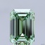 7.09 Ct. Fancy Vivid Green Emerald Lab Grown Diamond
