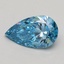 1.20 Ct. Fancy Vivid Blue Pear Lab Grown Diamond