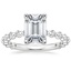 18K White Gold Marseille Three-Quarter Coverage Diamond Ring, smalltop view