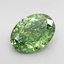 2.34 Ct. Fancy Vivid Green Oval Lab Grown Diamond