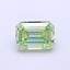 1.01 Ct. Fancy Vivid  Green Emerald Lab Grown Diamond