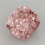 4.15 Ct. Fancy Vivid Pink Cushion Lab Grown Diamond