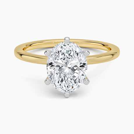 18K Yellow Gold Six-Prong Petite Comfort Fit 1.5mm Solitaire Ring
