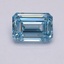 5.08 Ct. Fancy Intense Blue Emerald Lab Grown Diamond