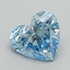 3.02 Ct. Fancy Vivid Blue Heart Lab Grown Diamond