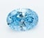 4.01 Ct. Fancy Vivid  Blue Oval Lab Grown Diamond