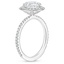 18K White Gold Vintage Waverly Halo Diamond Ring (1/2 ct. tw.), smallside view
