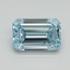 1.53 Ct. Fancy Intense Blue Emerald Lab Grown Diamond