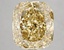 5.09 Ct. Fancy Intense Yellow Cushion Lab Grown Diamond