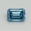 1.01 Ct. Fancy Vivid Blue Emerald Lab Grown Diamond
