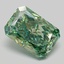 3.12 Ct. Fancy Vivid  Green Radiant Lab Grown Diamond