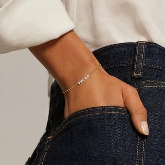 Five Stone Lab Diamond Bracelet (3/4 ct. tw.)