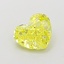 1.01 Ct. Fancy Vivid Yellow Heart Lab Grown Diamond