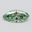 0.70 Ct. Fancy Vivid Green Marquise Lab Grown Diamond