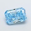 4.03 Ct. Fancy Vivid Blue Radiant Lab Grown Diamond