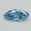 0.5 Ct. Fancy Vivid Malibu Blue Marquise Lab Grown Diamond