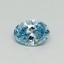 0.30 Ct. Fancy Vivid Blue Oval Lab Grown Diamond