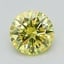 1.00 Ct. Fancy Vivid Yellow Round Lab Grown Diamond