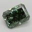 4.01 Ct. Fancy Vivid  Green Radiant Lab Grown Diamond