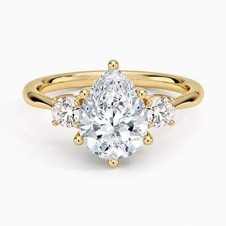 Serena Three Stone Diamond Ring - Brilliant Earth