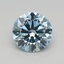 0.49 Ct. Fancy Vivid Blue Round Lab Grown Diamond