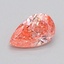 0.33 Ct. Fancy Vivid  Pink Pear Lab Grown Diamond