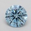 0.74 Ct. Fancy Vivid  Blue Round Lab Grown Diamond