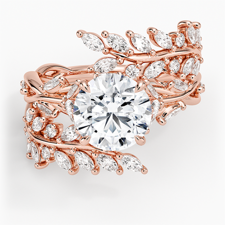 14K Rose Gold Secret Garden Wrap Diamond Ring