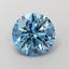 1.46 Ct. Fancy Vivid  Blue Round Lab Grown Diamond