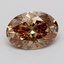 1.10 Ct. Light  Brown Oval Lab Grown Diamond