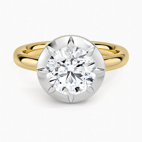 Harper Mixed Metal Solitaire Ring