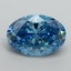 2.12 Ct. Fancy Vivid Blue Oval Lab Grown Diamond