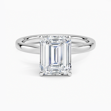 18K White Gold Lumiere 2mm Diamond Ring (1/8 ct. tw.)